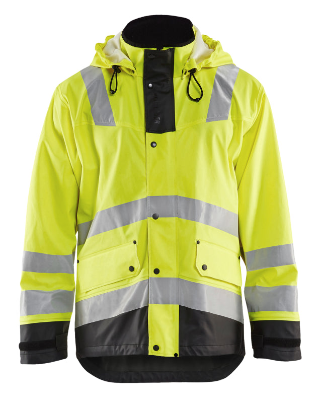 Blåkläder Regenjas gevoerd High-Vis LEVEL 2 43072003 High-Vis Geel/Zwart High-Vis Geel/Zwart