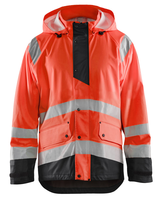 Blåkläder Regenjas High-Vis LEVEL 1 43232000 High-Vis Rood/Zwart High-Vis Rood/Zwart