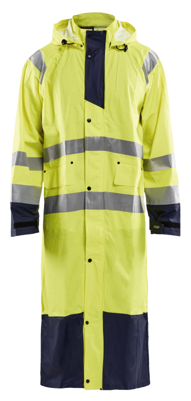 Blåkläder Regenjas High-Vis LEVEL 1 43252000 High-Vis Geel/Marineblauw High-Vis Geel/Marineblauw