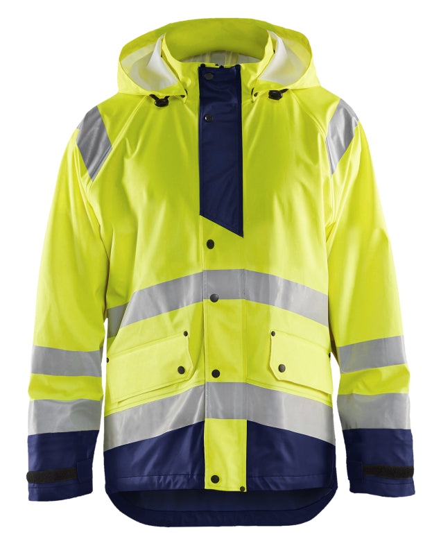 Blåkläder Regenjas High-Vis LEVEL 3 43272005 High-Vis Geel/Marineblauw High-Vis Geel/Marineblauw