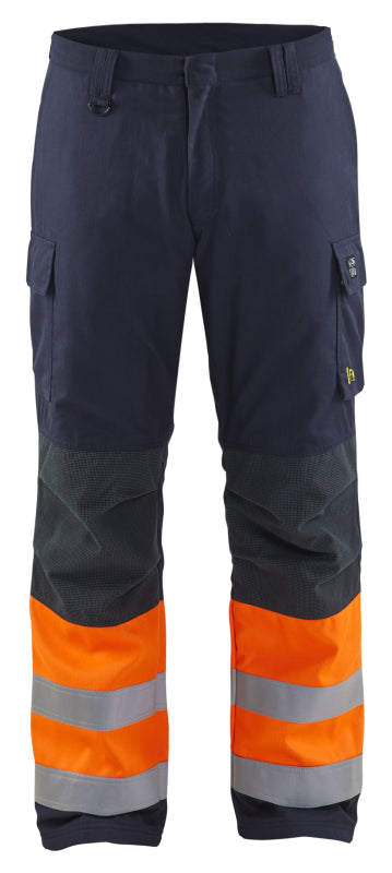 Blåkläder Multinorm winterwerkbroek 18691513 Marineblauw/Oranje Marineblauw/Oranje