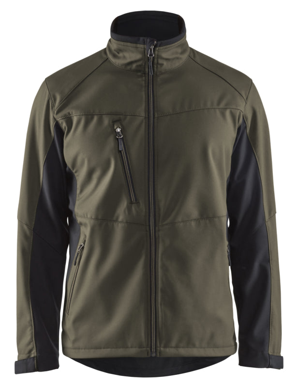 Blåkläder Softshell Jack 49502516 Groen/Zwart Groen/Zwart