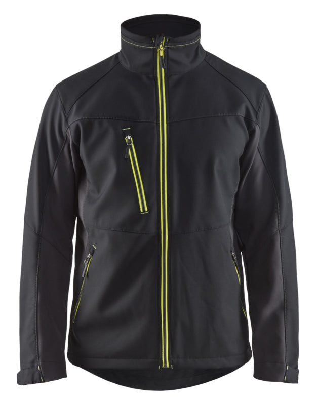 Blåkläder Softshell Jack 49502516 Zwart/High-Vis Geel Zwart/High-Vis Geel