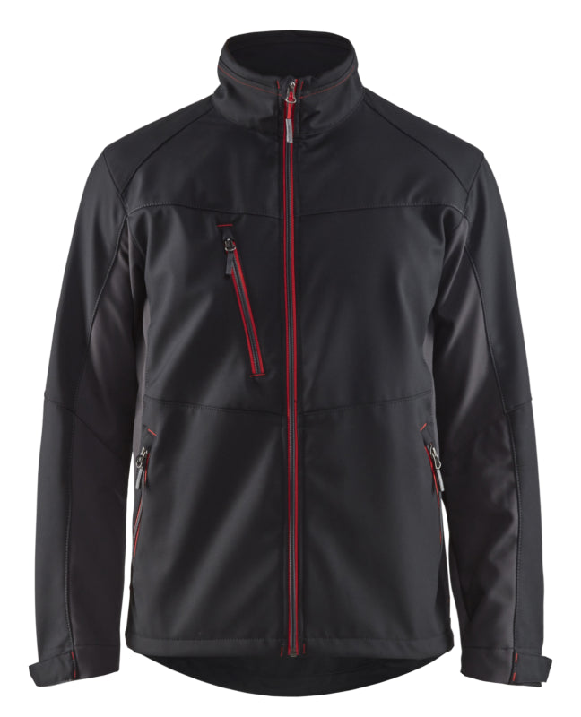 Blåkläder Softshell Jack 49502516 Zwart/Rood Zwart/Rood