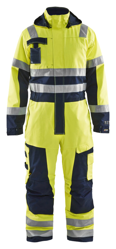 Blåkläder Multinorm Winteroverall 63681530 High-Vis Geel/Marineblauw High-Vis Geel/Marineblauw