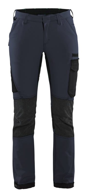 Blåkläder Dames Service werkbroek 4-weg stretch 71221645 Donker marineblauw/Zwart Donker marineblauw/Zwart