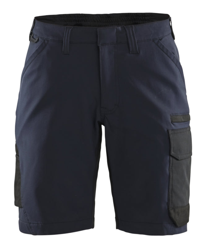 Blåkläder Dames service short 4-weg stretch 71231645 Donker marineblauw/Zwart Donker marineblauw/Zwart