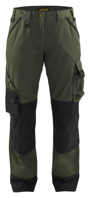 Blåkläder Dames Garden Werkbroek 71541835 Army Groen/Zwart Army Groen/Zwart