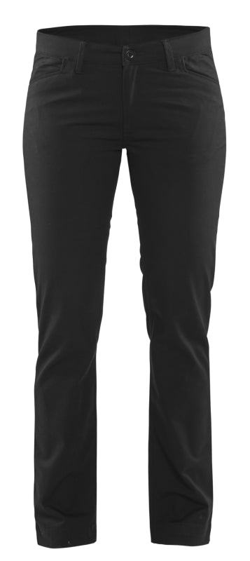 Blåkläder Dames chino 2-weg stretch 71651830 Zwart Zwart