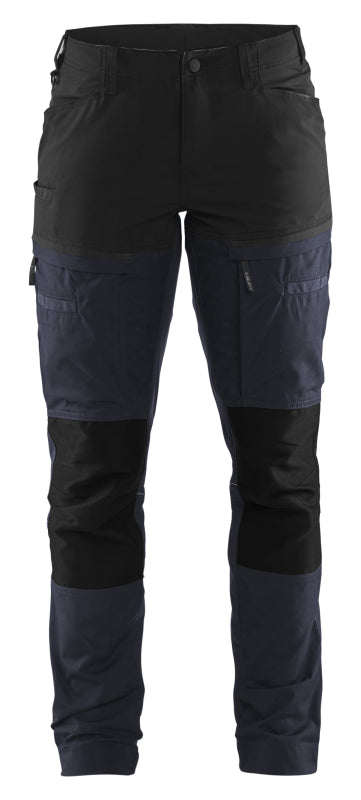 Blåkläder Servicewerkbroek met stretch voor dames 71661845 Donker marineblauw/Zwart Donker marineblauw/Zwart