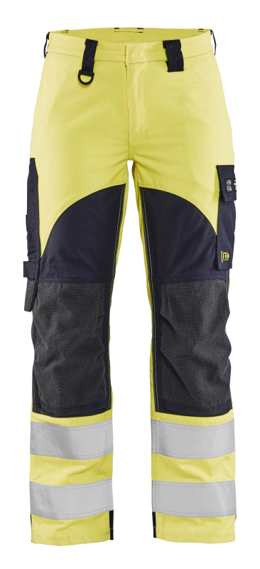 Blåkläder Multinorm Dames Werkbroek Inherent 71891512 High-Vis Geel/Marineblauw High-Vis Geel/Marineblauw