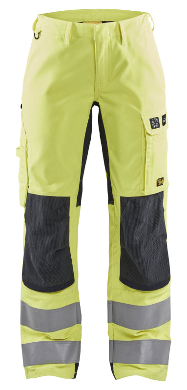 Blåkläder Multinorm dames werkbroek Inherent met stretch 71911512 High-Vis Geel/Marineblauw High-Vis Geel/Marineblauw