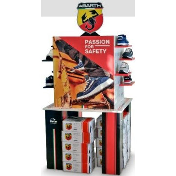 Abarth Grote Display Standaard (60 Schoenen) Zwart/Rood