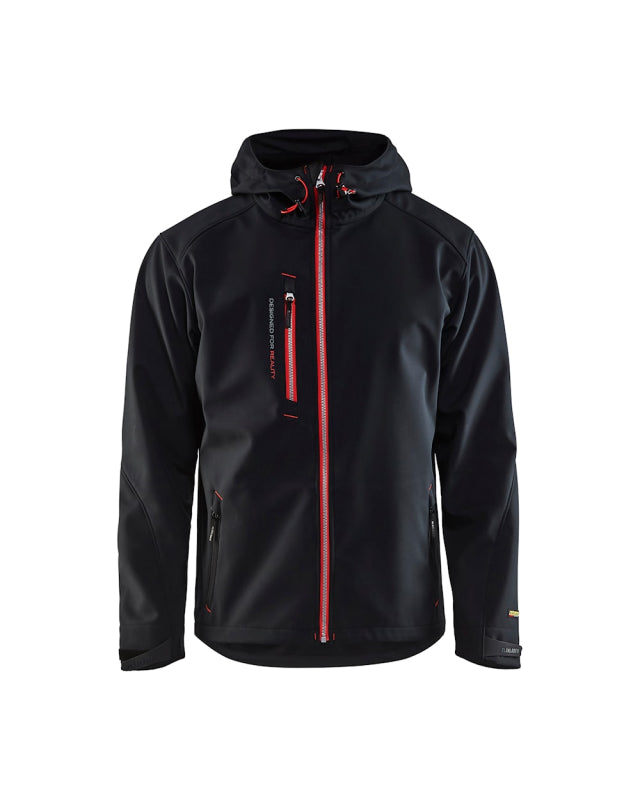 Blåkläder Softshell Jack 4949 Zwart/Rood