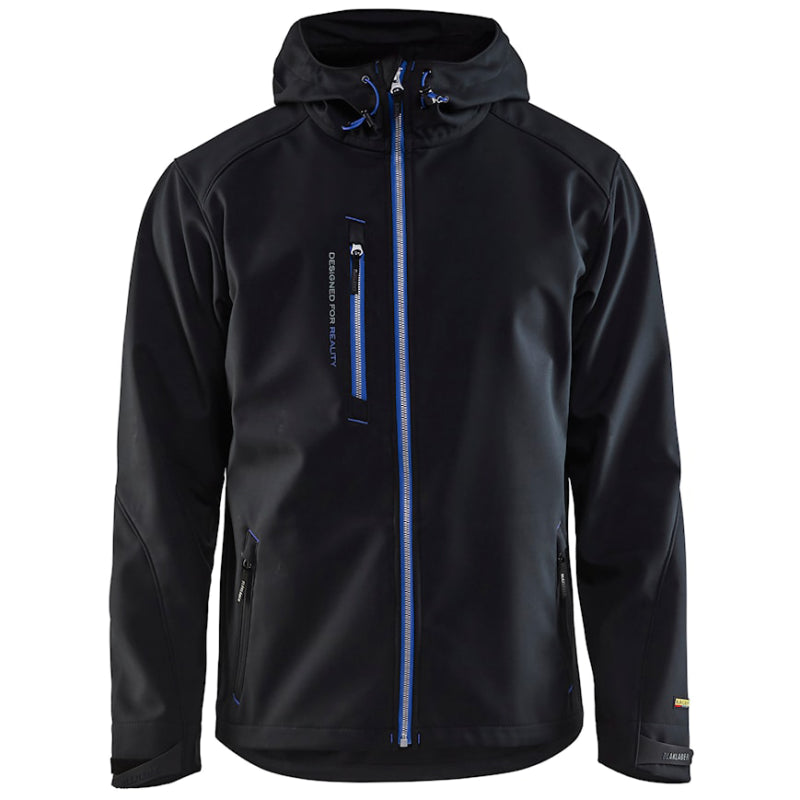 Blåkläder Softshell Jack 4949 Zwart/Korenblauw