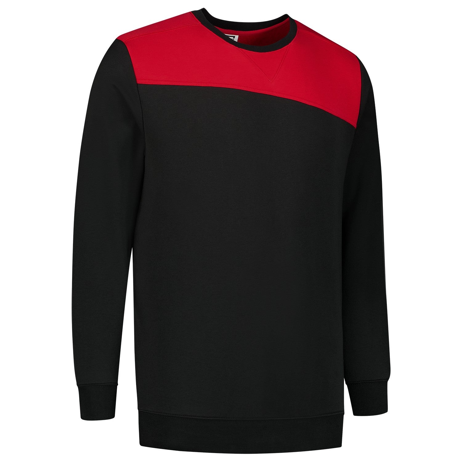 Tricorp 302013 Bicolor Sweater Naden Zwart/Rood