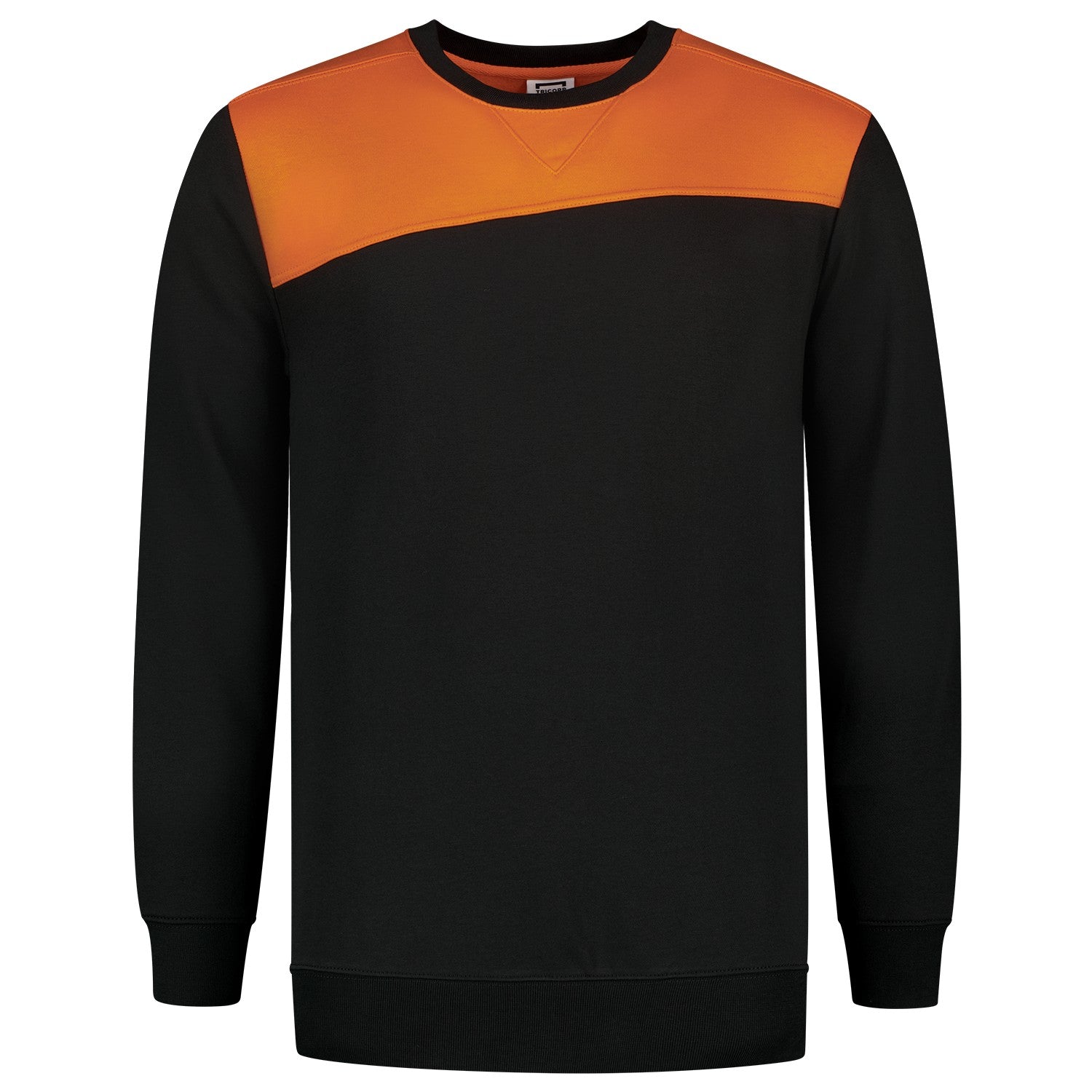 Tricorp 302013 Bicolor Sweater Naden Zwart/Oranje