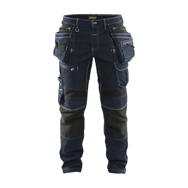 Blåkläder Werkbroek Denim Stretch X1900 19901141  Marineblauw/Zwart