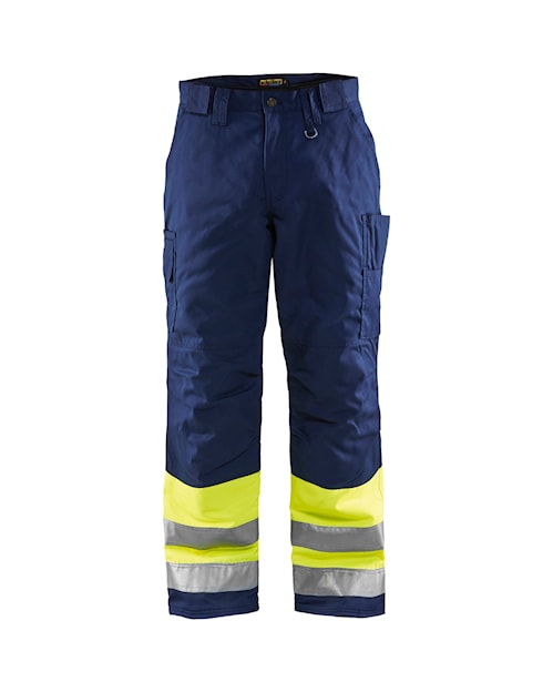 Blåkläder Winterwerkbroek High-Vis 18621811 High-Vis Geel/Marineblauw High Vis Geel/Marineblauw