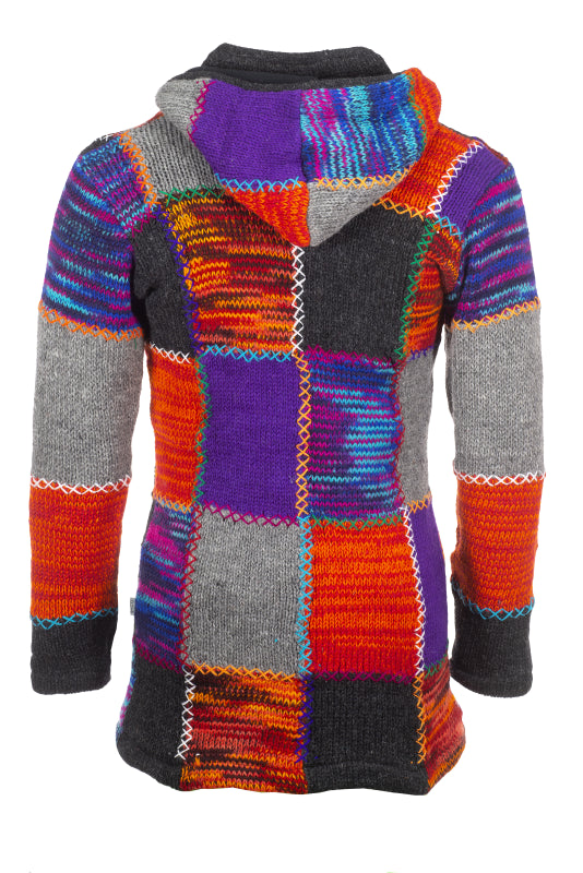 Pure Wool Damesvest lang Chantal WJK-2360 Oranje