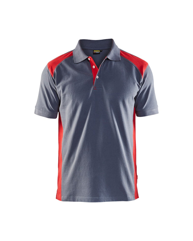 Blaklader Poloshirt Pique 33241050 Grijs/Rood