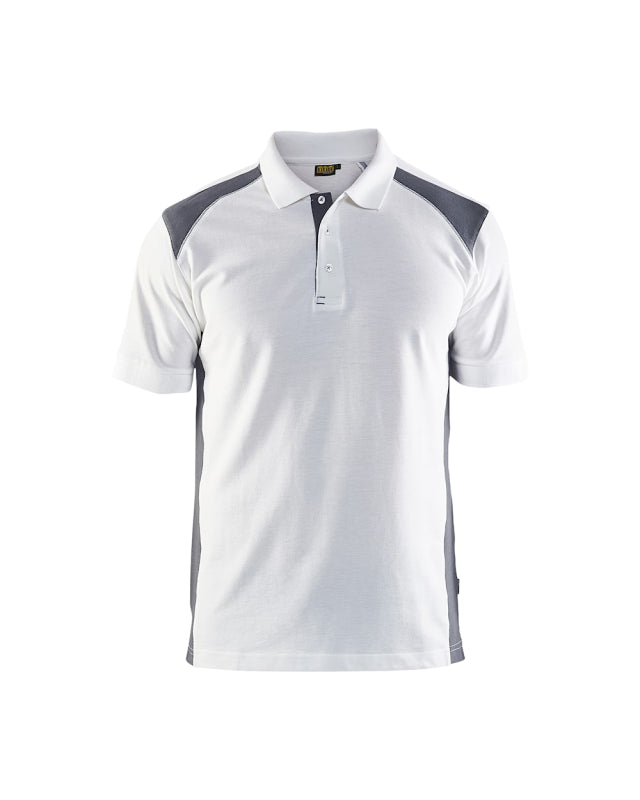 Blaklader Poloshirt Pique 33241050 Wit/Grijs