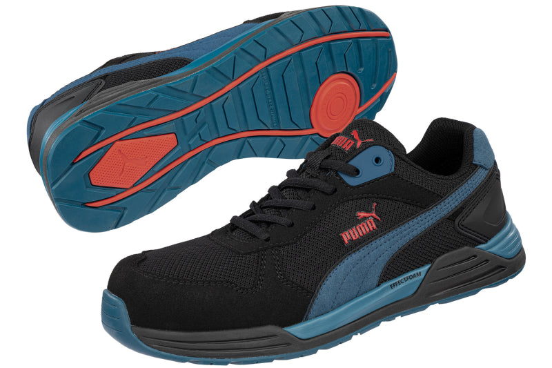 Puma Frontside Zwart/Blue Laag 644660 S1P Zwart/Blauw