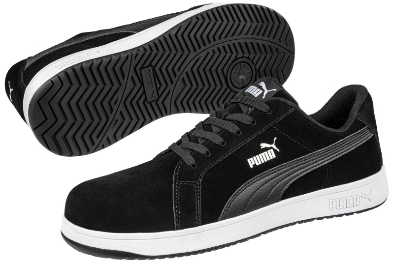 Puma Icon Suede Black Laag 640010 S1P Zwart