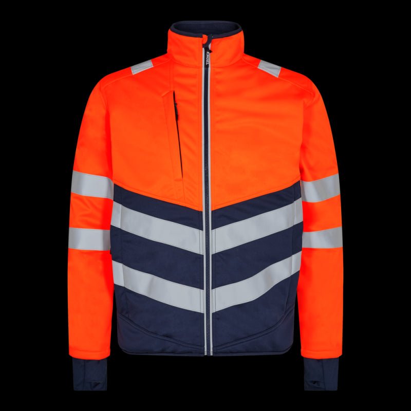 Engel Softshell Jas 1150-237  Oranje/Inktblauw 10165