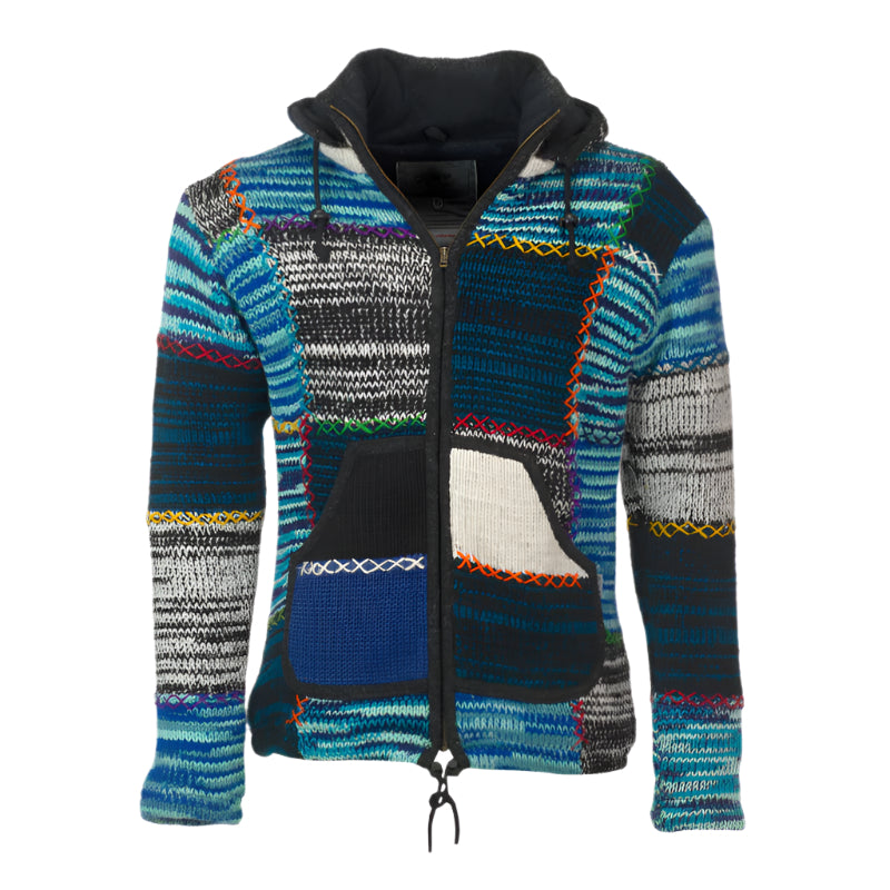 Pure Wool Vest Sem WJK-2406 Blauw Multi