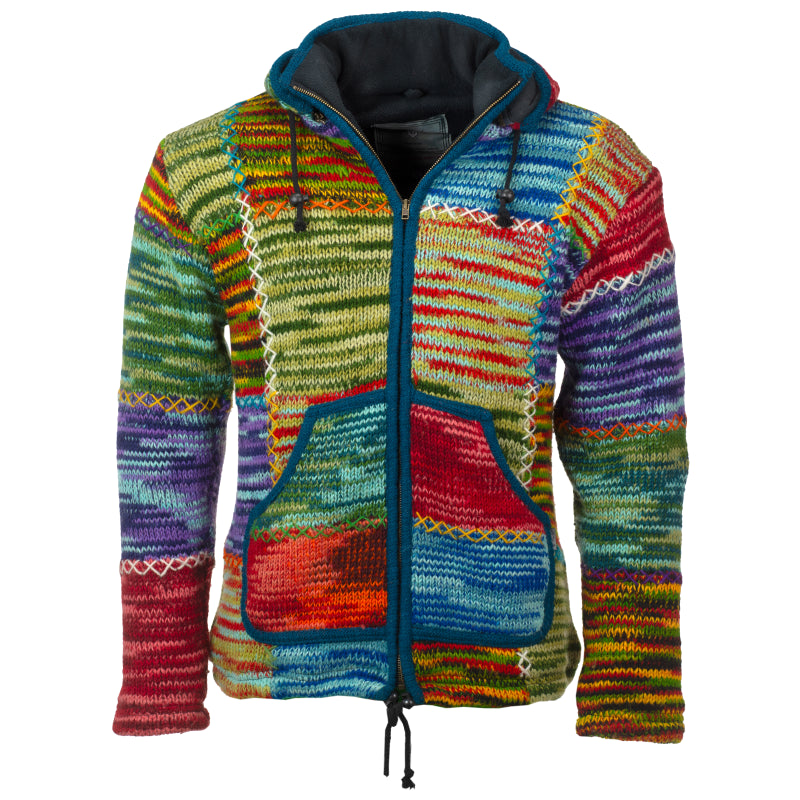 Pure Wool Damesvest Dani WJK-2405 Geel multi