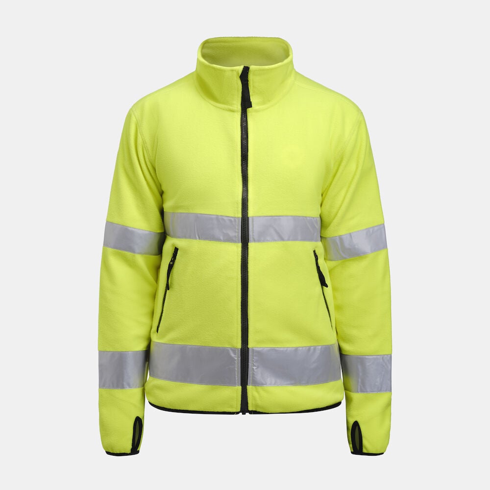 Jobman 5502 Hi-Vis Fleece Jacket 65550275 Geel