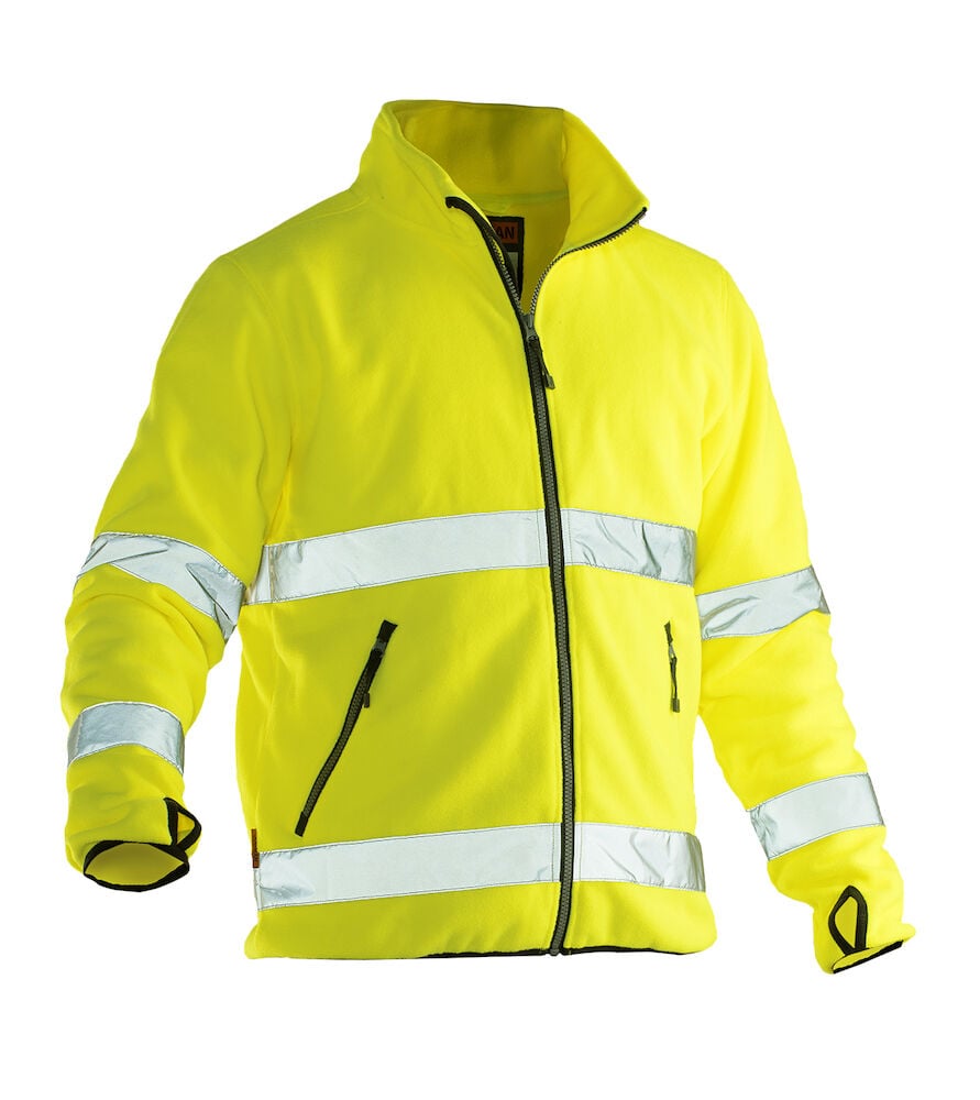 Jobman 5502 Hi-Vis Fleece Jacket 65550275 Geel