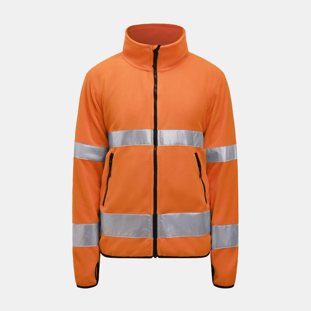 Jobman 5502 Hi-Vis Fleece Jacket 65550275 Oranje