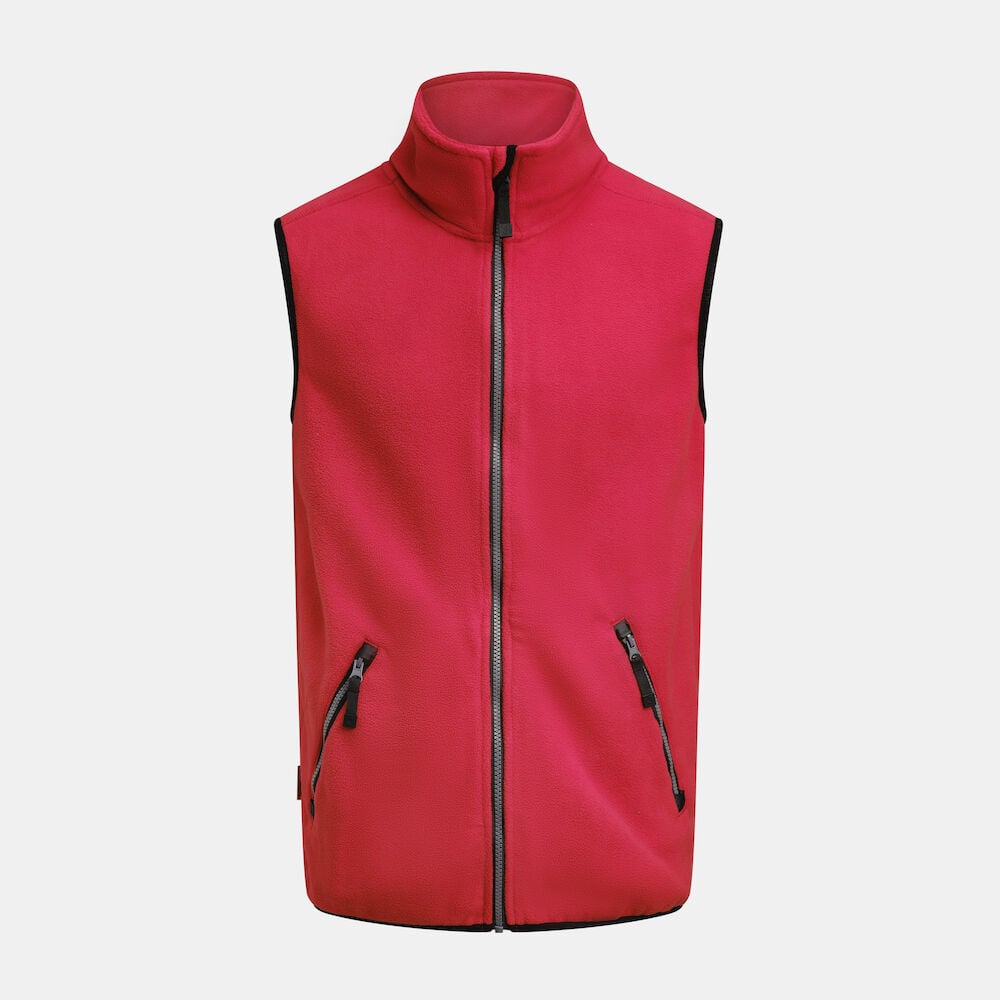 Jobman 7501 Fleece Vest 65750175 Rood