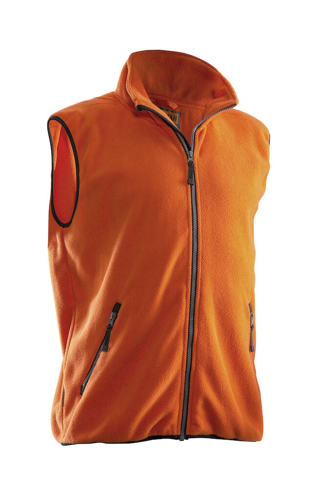 Jobman 7501 Fleece Vest 65750175 Oranje