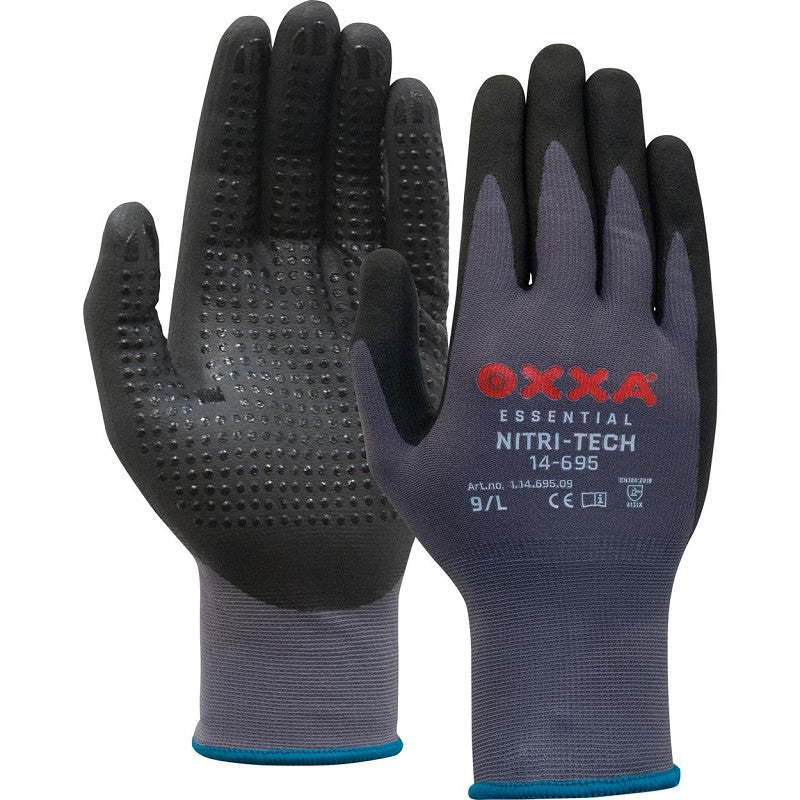OXXA Nitri-Tech 14-695 Handschoenen Zwart/Grijs