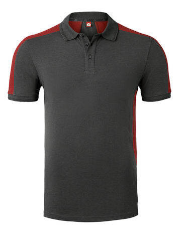 Havep Polo Bicolor 10074 Charcoal/Rood