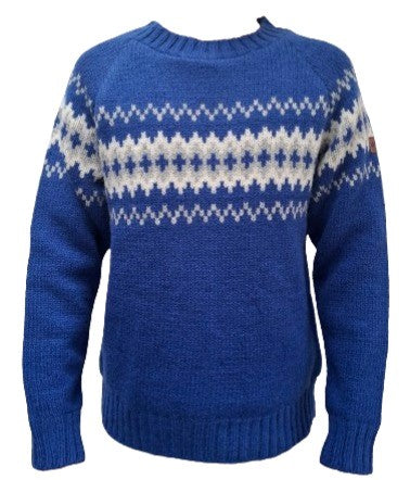 Pure Wool Trui Luka UJK-0425 Blauw Blauw