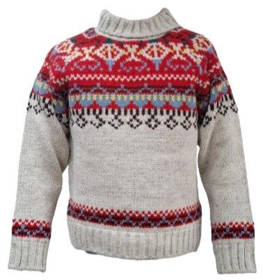 Pure Wool Trui Joa UJK-0525 Ecru Ecru