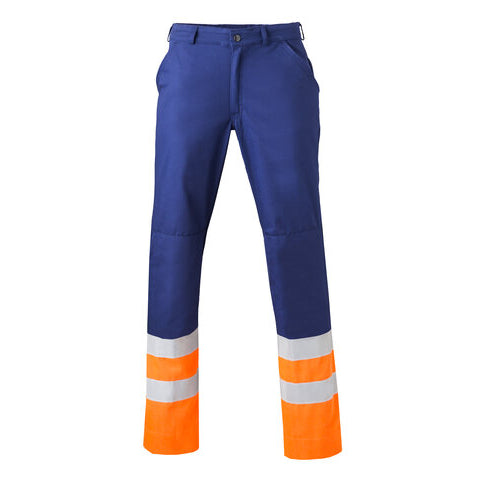Havep High Visibility Broek 8397 Flessengroen/Fluo oranje C8A