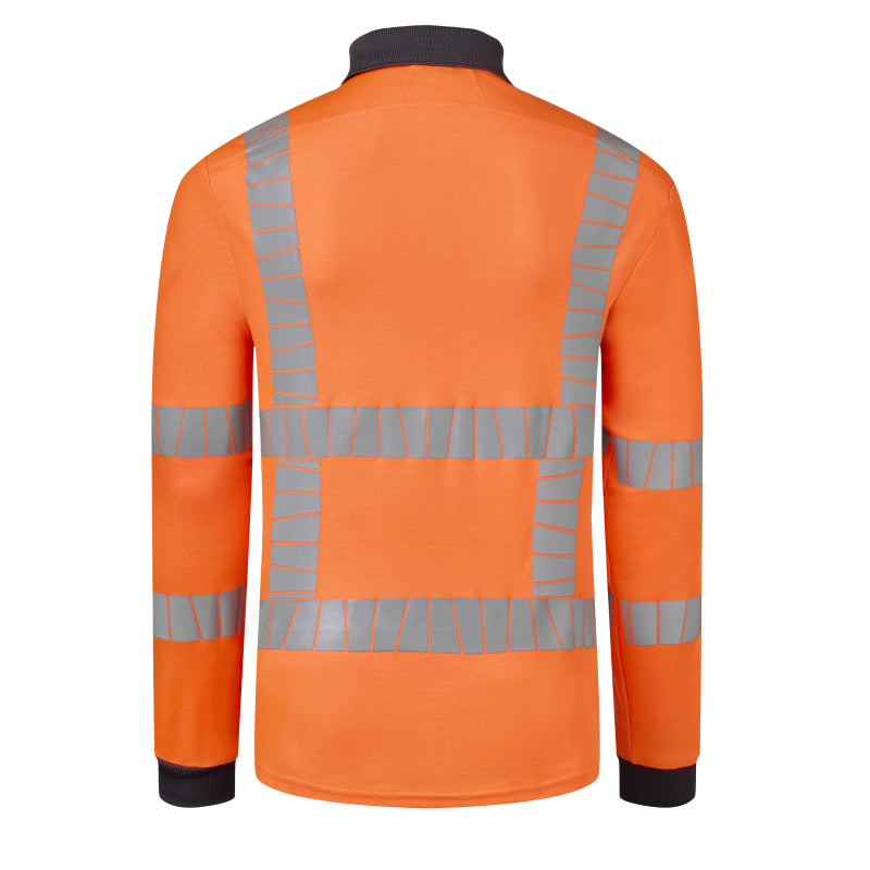 Havep Polo Lange Mouwen RWS+ 10083 fluo oranje/charcoal