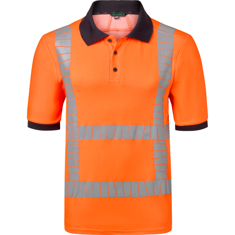 Havep Polo Korte Mouwen RWS+ 10084 fluo oranje/charcoal