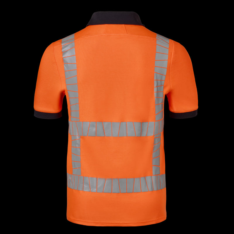 Havep Polo Korte Mouwen RWS+ 10084 fluo oranje/charcoal