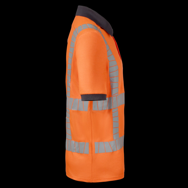 Havep Polo Korte Mouwen RWS+ 10084 fluo oranje/charcoal