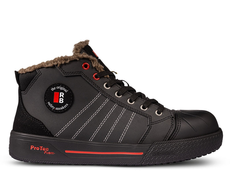 Redbrick Slam Sneaker S3S Imit. Wol gevoerd Zwart