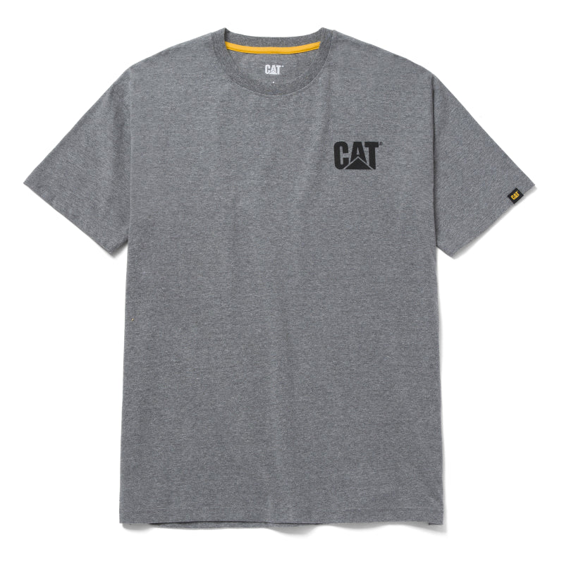 CAT Trademark Tee W05324 Dark Heather 004