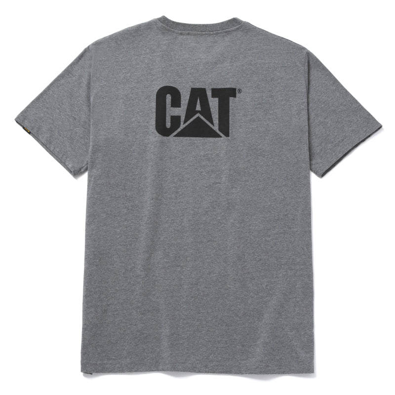 CAT Trademark Tee W05324 Dark Heather 004