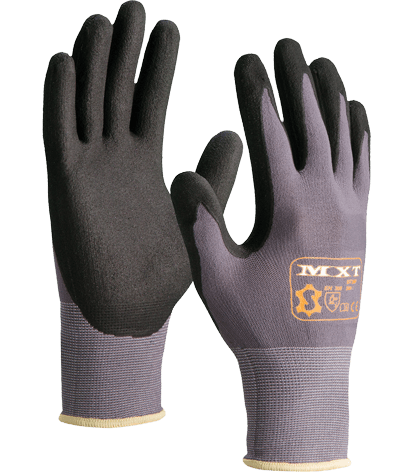 Sacobel Knitted Polyester Gloves with Nitrile Micro-foam Coating