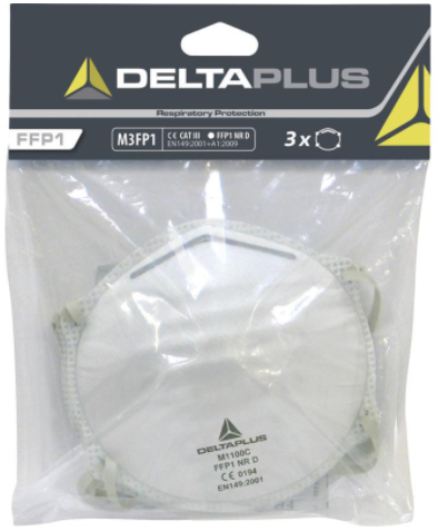 Delta Plus FFP1-maskers, verpakking van 3